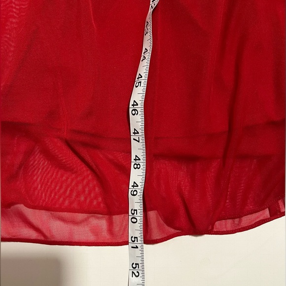 ALEX Evenings Cherry Red Beaded Cowl Neck
Formal Prom Dress Gown Size 4 Petite - Picture 15 of 17